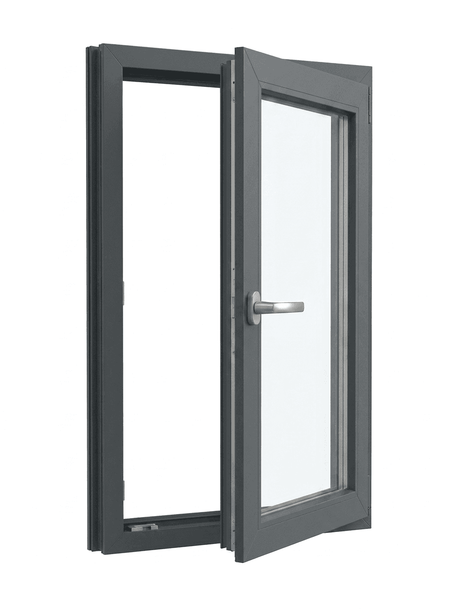 PVC Pencere — Yandan açılım — Antrasit Gri